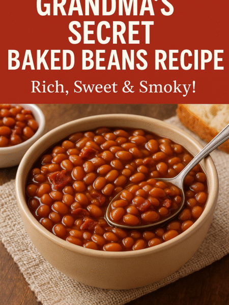 Grandma’s Secret Baked Beans Recipe – Rich, Sweet & Smoky!