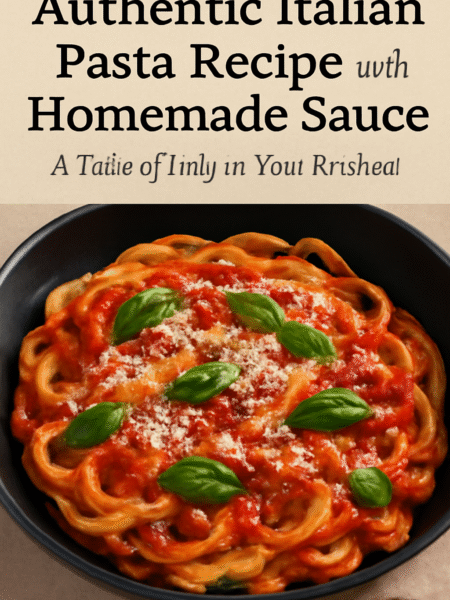 Authentic Italian Pasta Recipe with Homemade Sauce: A Taste of Italy in Your Kitchen!