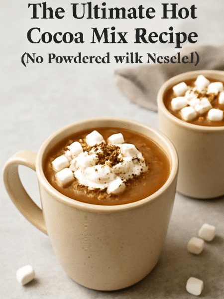 The Ultimate Hot Cocoa Mix Recipe (No Powdered Milk Needed!)